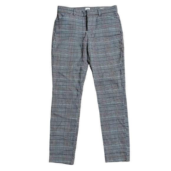 Gap Signature Skinny Ankle Pants Size 4 Plaid Check Stretch Work Trousers - Picture 1 of 11
